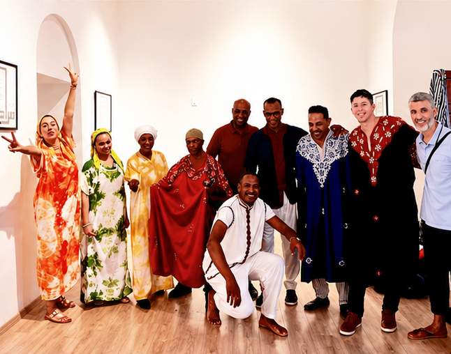 Group photo from a musical gathering